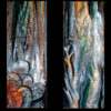 "Kristalle Unterwelt", Florentiner Mosaik, Polierten Marmor, Ural Dolomiten,  4x /210x90/, 1989.